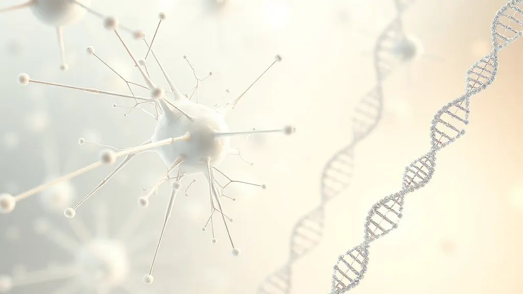 Abstract medical visualization of neural networks and DNA st